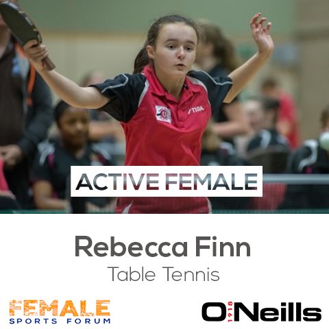 🗳 Vote for <a href="/ttbecky1/">Rebecca Finn</a> to win the <a href="/ONeills1918/">O'Neills</a> Active Female Award for Nov by RETWEETING this tweet! Or Vote via our Facebook page. Voting closes Tuesday 21th Dec! 🏓