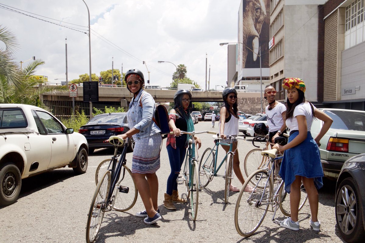 MyBraam's tweet photo. #tbt to @OnceinJoburg Braam By Bike activation a few weeks ago 🚴🏾🚴🏾‍♀️ https://t.co/Ut0KimcQjq