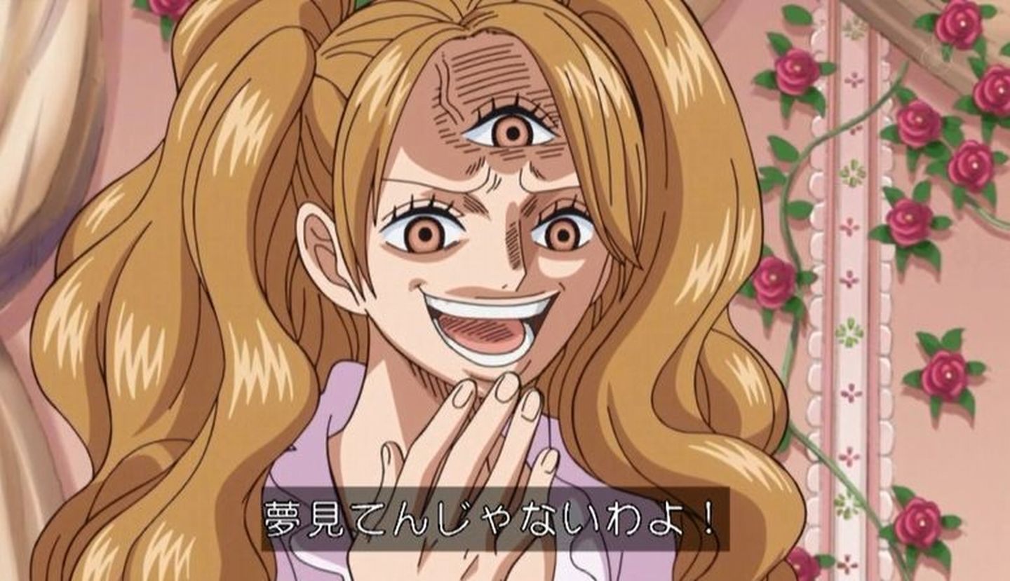 Twitter 上的 嘲笑のひよこ すすき One Piece 第817話 シケモク サンジの結婚前夜 より 遂にプリンの本性 笑 が明らかに サンジ驚愕 ワンピース Onepiece アニワン T Co T2jrind1gd Twitter