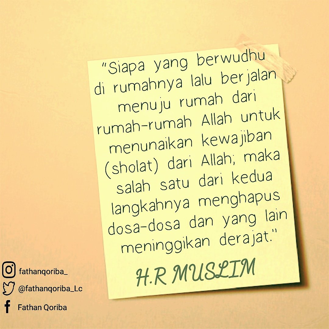Keutamaan Wudhu Di Rumah