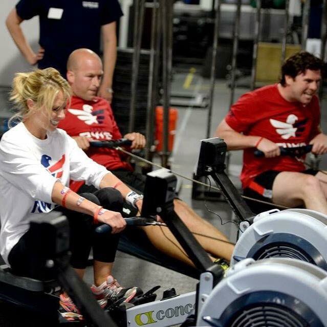 ErwinRWB's tweet photo. Look at that #EagleIntensity on @tthasselbeck @ehasselbeck @JoeQuinnRWB face!  working out to support @TeamRWB back in 2013.  #tbt https://t.co/9YQSOzqnPs