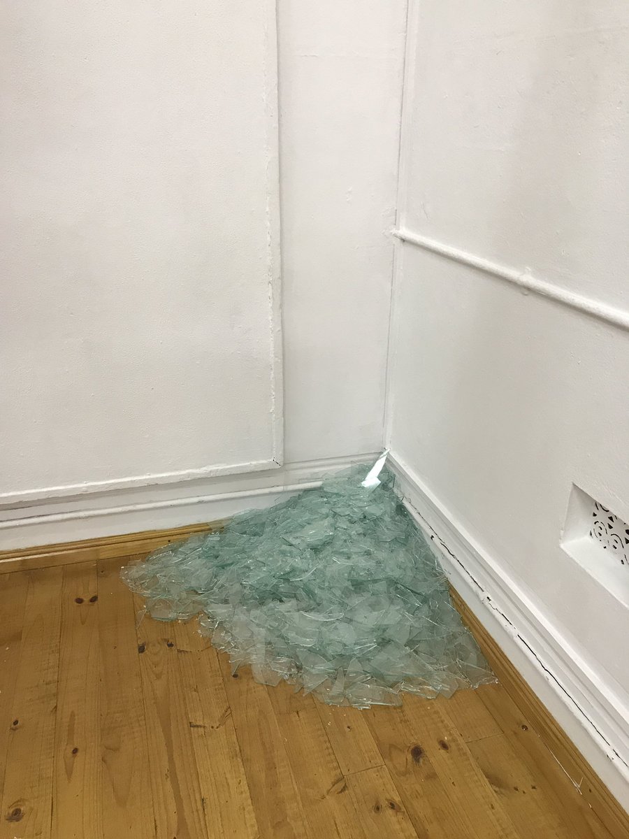 Part 2: Literally a man said to the people around him "is this an installation or is it broken glass. Should we be careful?" and everyone acted like he was crazy. I told him he is not alone.