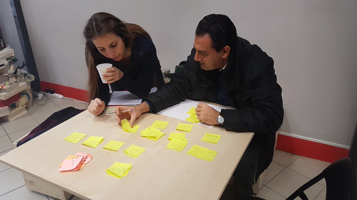 DamaSalento's tweet photo. Continuano le nostre attività da Vecchio Stampo Lecce! Ecco i gruppi di lavoro e la nostra Lara Mastrogiovanni all'opera durante il quarto appuntamento di #EuProjectHub, il corso di europrogettazione organizzato con @PugliaCreativa  e @WIP4EU 
#idee #europa #soluzioni #postit https://t.co/tRHsYBEbBz