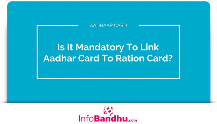 infobandhu's tweet photo. Why it is essential to link the Aadhar number with your Ration card Number? Ever thought of it? 
Find the details on how to link Aadhar with your Ration card here: https://t.co/1tlxZuYc4q https://t.co/7OJW8nzalx