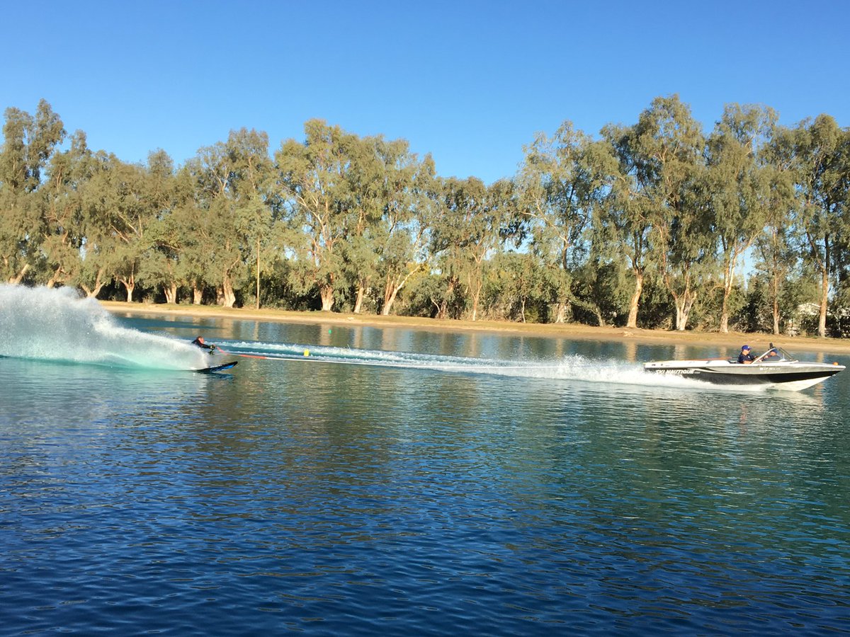 troyhirschfox5's tweet photo. Phase two of adventure fun week: water skiing at Imperial Lakes with good friends! 80 degrees mid December! Next up: dirt biking. #robustlife https://t.co/snev1SLtko