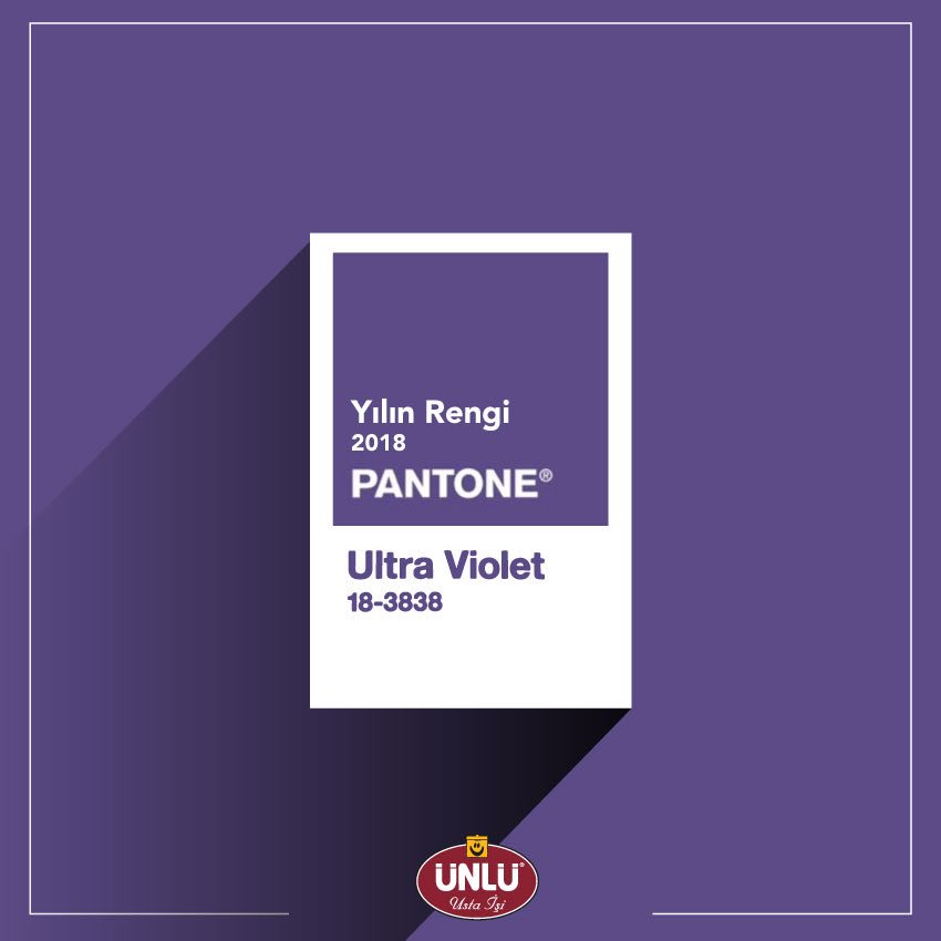 Pantone yılın rengini seçti💜Peki senin 2018 rengin ne olacak?🌈 #pantone #pantoneoftheyear #pantone2018 #ünlüboya #ustaişi #yılınrengi #pantoneoftheyear2018 #ultraviolet