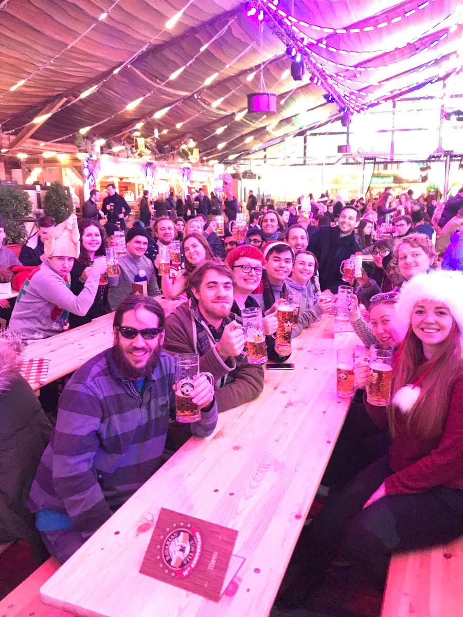 A marvellously festive time at the Pugpig end of year party #bestteamever #rollon2018