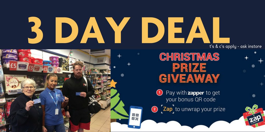NisaLocalSplott's tweet photo. Save money every time you shop &amp; pay by @Zapper_UK with exclusive discounts and rewards. Come in and meet Shannon, here til Saturday, to help set up your profile.
Join by Saturday and get a FREE Xmas tub of Roses or Quality Street
#Splottlife #Splott #Tremorfa #cf24 #inksplott https://t.co/nTzkuiwNUb