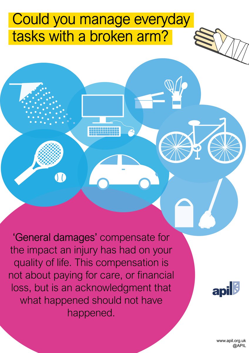 APIL's tweet photo. The effect of a needless injury on an individual should never be underestimated. Even a minor injury can be very painful and can disrupt someone’s life if only on a temporary basis. #CompensationExplained
https://t.co/y78K48g8ig https://t.co/pVPUclFzLj