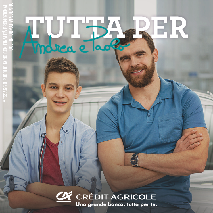 CA_Ita's tweet photo. #tuttaperte: aiuta i tuoi figli a risparmiare con l'app bancaria di #CréditAgricole pensata per i genitori e figli. Con #BankMeApp invii denaro ai tuoi figli permettendogli di organizzare i propri obiettivi di risparmio. Proprio come fanno Paolo e Andrea. https://t.co/3wMvwttJ4w https://t.co/EhgOaBTPbD