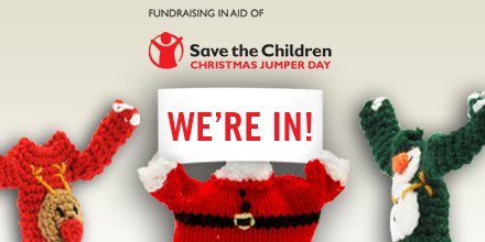 simplex_knit's tweet image. Simplex Knitting are raising money for @savechildrenuk for #ChristmasJumperDay TOMORROW! Join in our fundraising by texting TEAMSIMPLEX to 70050 and donating £5 to this wonderful charity.

#fundraising #fun #feelingfestive #SaveTheChildren #teamsimplex