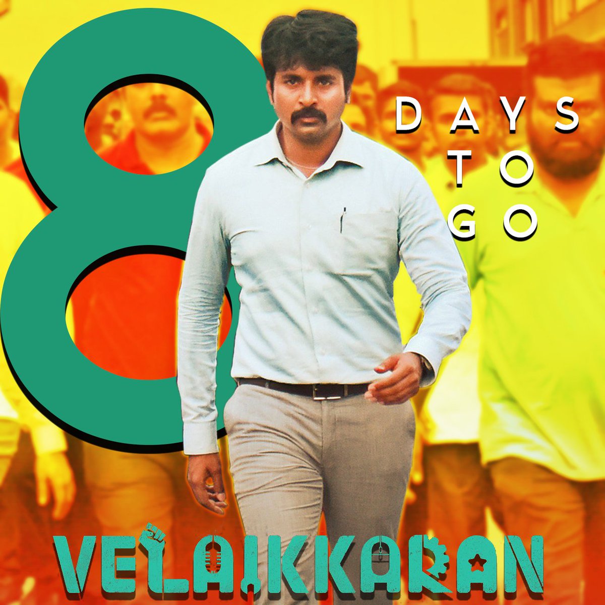 hema_susi's tweet photo. Yahhhhhh 😎💪

Just

 😎😎😎
😎         😎
  😎😎😎
😎          😎
  😎😎😎 DAYS fr celebration🎉👐😎

@Siva_Kartikeyan @24AMSTUDIOS @jayam_mohanraja 

#8DaysToGoForVelaikkaran https://t.co/kD2zZj220L