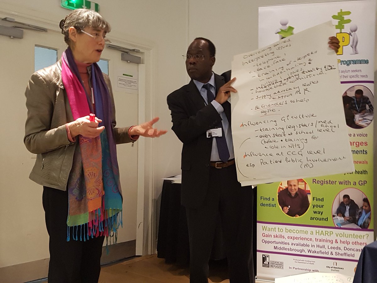 DCLCLai's tweet image. Barriers to access healthcare, role of interpreters  workshop feedback from Dr Julia Burne and Dr. Victor Joseph @refugeecouncil #conference #asylumsystem