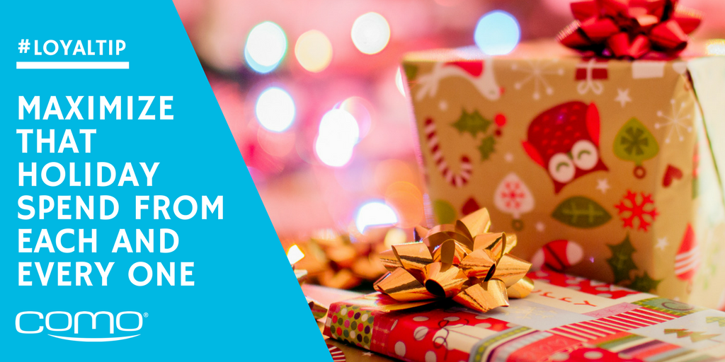 Como's tweet photo. Make the most of your top-spending VIPs during holiday season - Entice them with exclusive, high-end deals, such as discounts on purchases over $100, or a holiday wine bottle with dinner. https://t.co/T3AGWA34rE #LoyalTip #ComoSense #POS #Retail #Hospitality https://t.co/MwhlX3HoIy