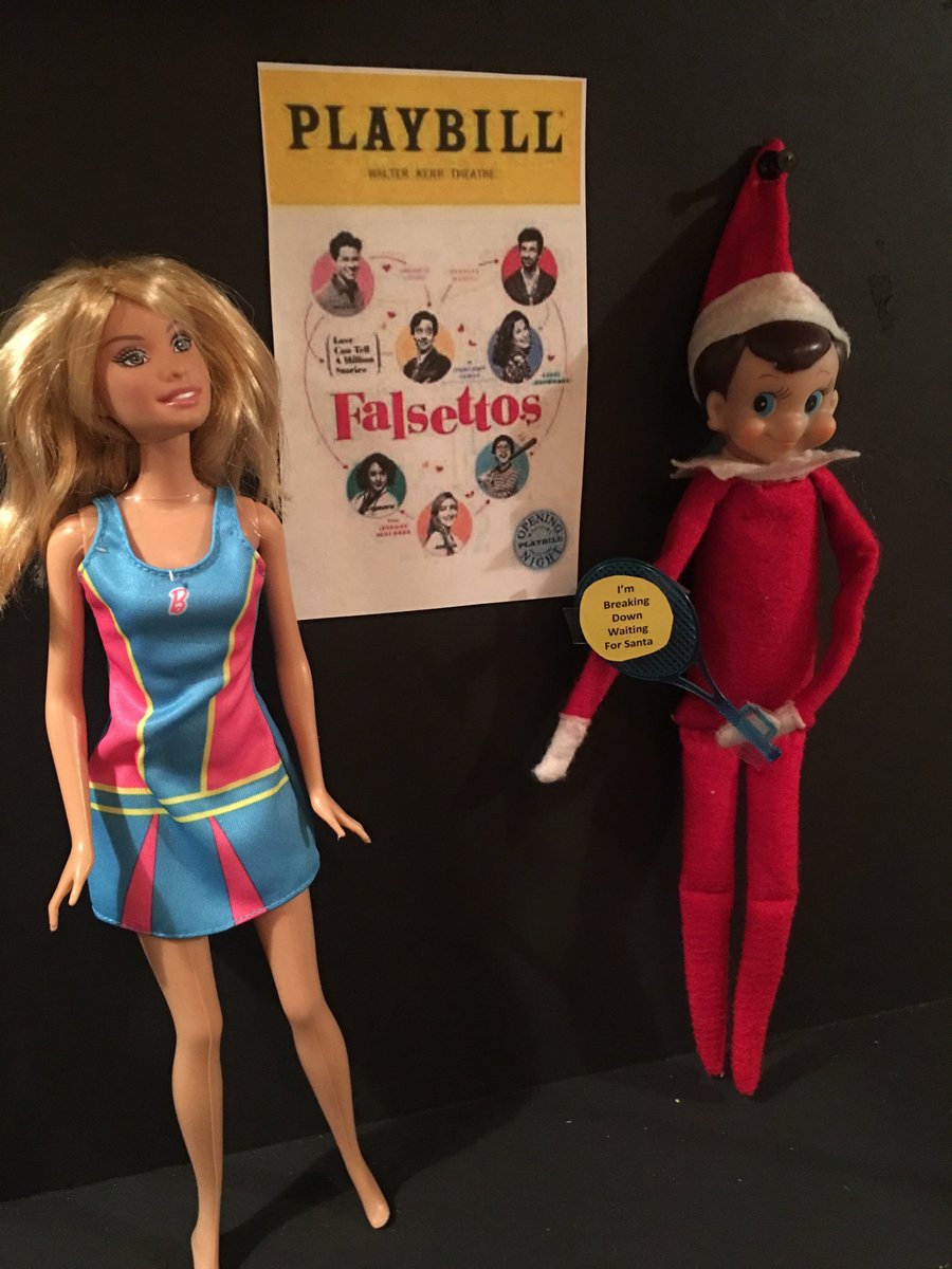 BroadwayDingle's tweet photo. Falsettos....breaking down waiting for Santa. https://t.co/b6HYKfl5Au