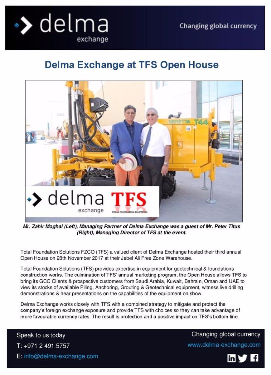 Delma Exchange On Twitter Delma Exchange At Total Foundation - 