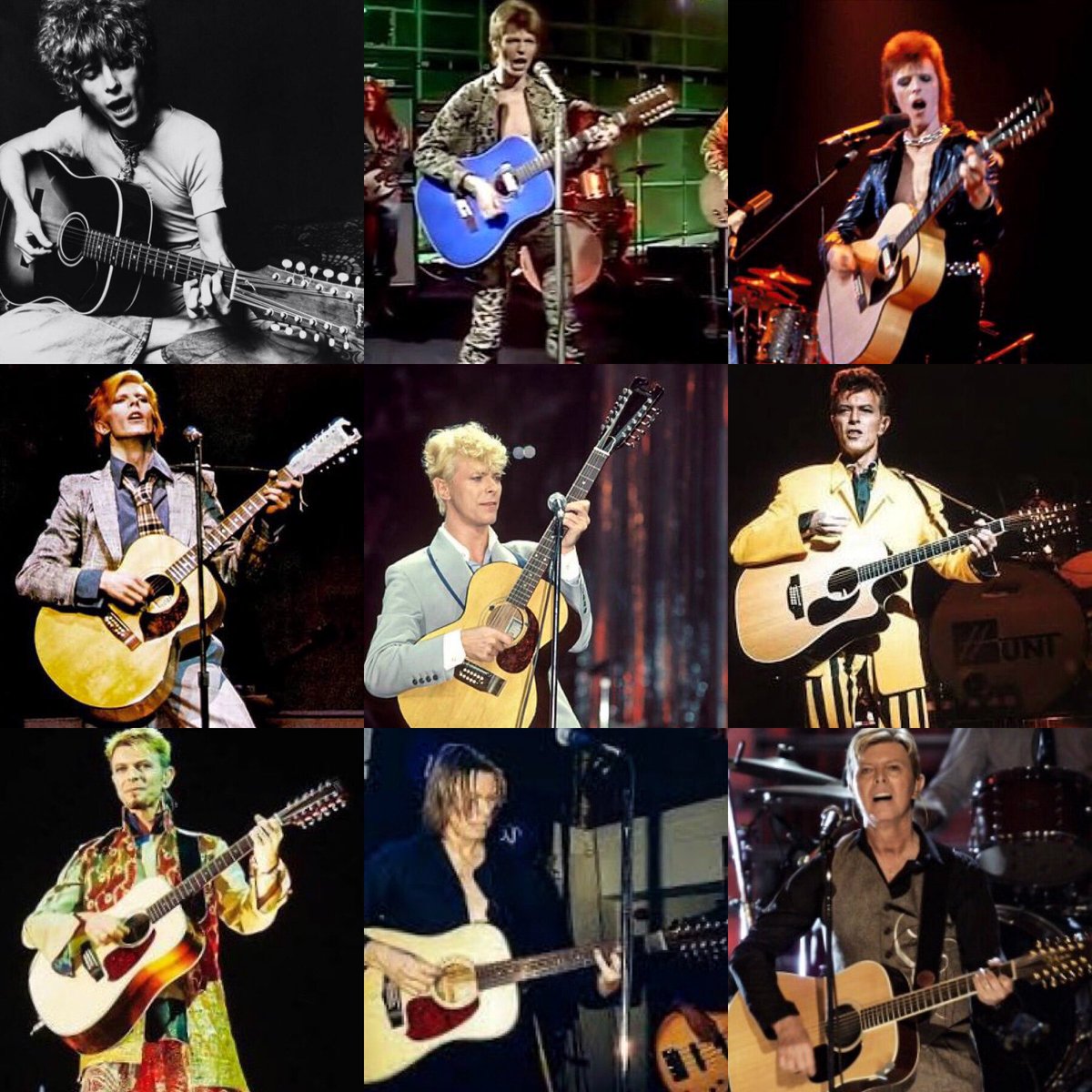 デヴィッド ボウイ 名言集 デヴィッド ボウイが12弦好きだったことを知り 久しぶりに弾きたくなって ピカピカにしたった ーー高野寛 ミュージシャン プロデューサー ボウイはキャリアを通じて多くの12弦ギターを使用した 写真右上は高野氏が