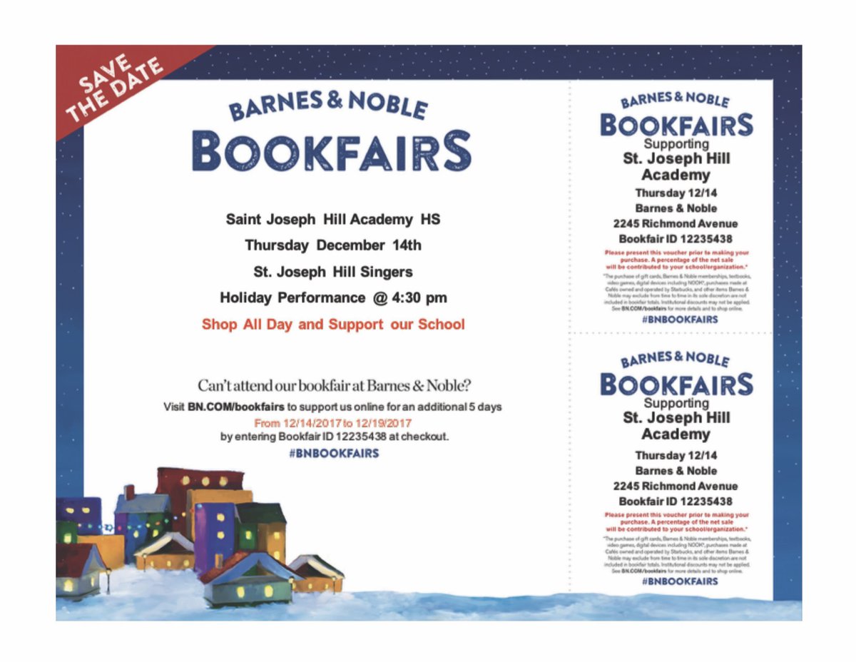 Stjhill On Twitter Today Is The Barnes And Noble Book Fair Shop