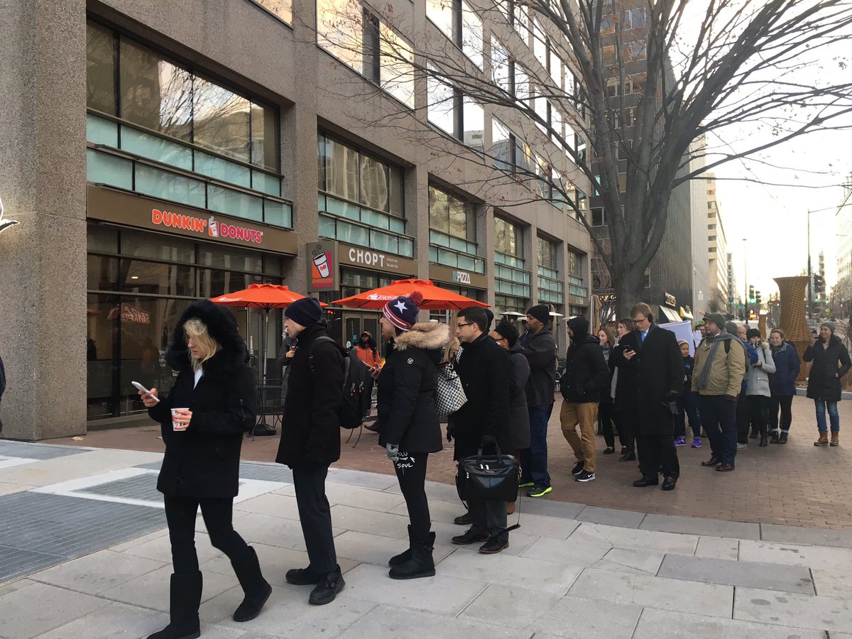 GoldenTriDC's tweet photo. #WawaInDC is officially open and serving up hoagies and free coffee this morning in the BID. Congrats to DC's very first @Wawa! https://t.co/ZgohOLe0xE
