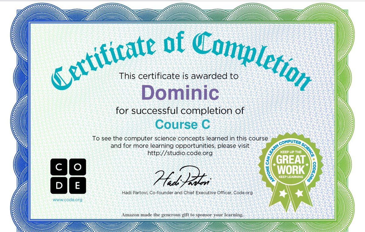 holycrossAS's tweet image. We had lots of children in Year 5 who passed Course C during their #hourofcode on #StudioCode