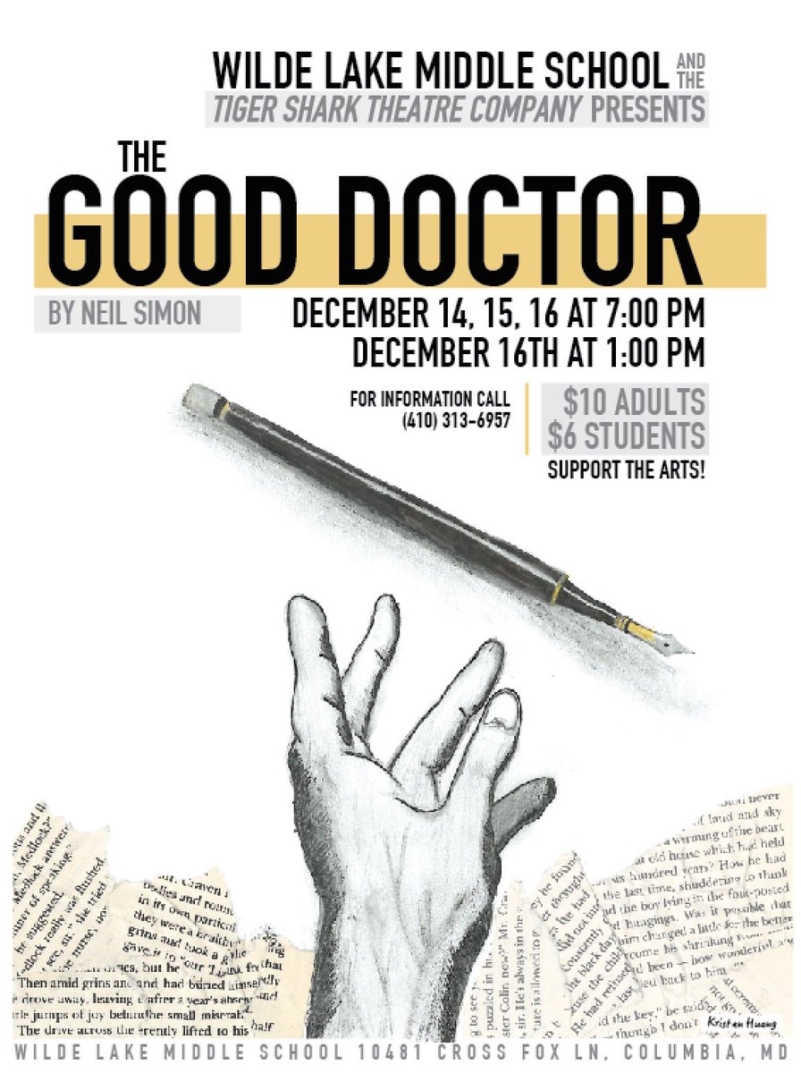 The show begins tonight at 7:00. Come out to support our talented cast of students! #wlms