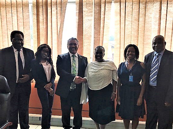 mmashologu1's tweet photo. TODAY: Courtesy call on the Minister of Justice, Honourable Given Lubinda to discuss areas of partnership and collaboration including #justice #sector #reform, #human #rights, and the #governance pillar of the 7th National Development Plan. https://t.co/ueqPgIzTJB