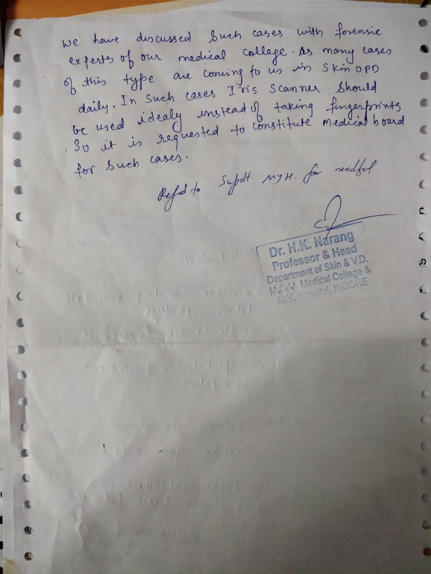 shubhamnagar_'s tweet photo. @MoHFW_INDIA I am suffering from palmar hyperhidrosis &amp; adermatoglyphia so no fingerprint capturing , and my exam schedule next week then what i do in Biometric  ,In MP there is no guidelines for this to give me any certificates ,pls suggest, @JPNadda @PrakashJavdekar https://t.co/AOhwtlQhZw