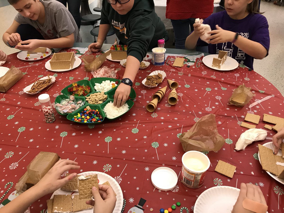 Some impressive gingerbread design, engineering and construction techniques from <a href="/EricaLaurenB/">Erica Barnett</a> <a href="/MrsHolcombLM/">Kathryn Holcomb</a> and <a href="/bja0612/">Bobbi Allen</a> classes today!