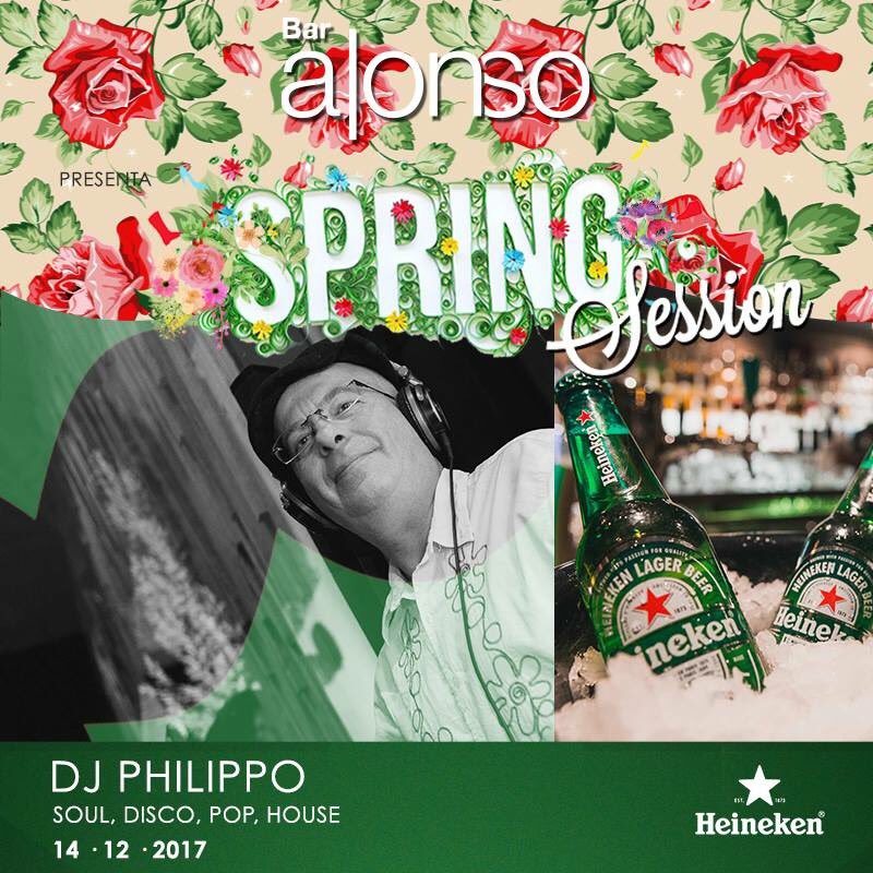 El maridaje perfecto para tu noche son las sesiones del ciclo #SpringSession en nuestra terraza. HOY será el turno de DJ #Philippo junto a <a href="/Heinekencl/">Heinekencl</a> y su selección de soul, disco, pop y house.

¡Haz tu reserva!
22 207 4480 o en reservas@baralonso.cl
📍Alonso de Córdova 4236.