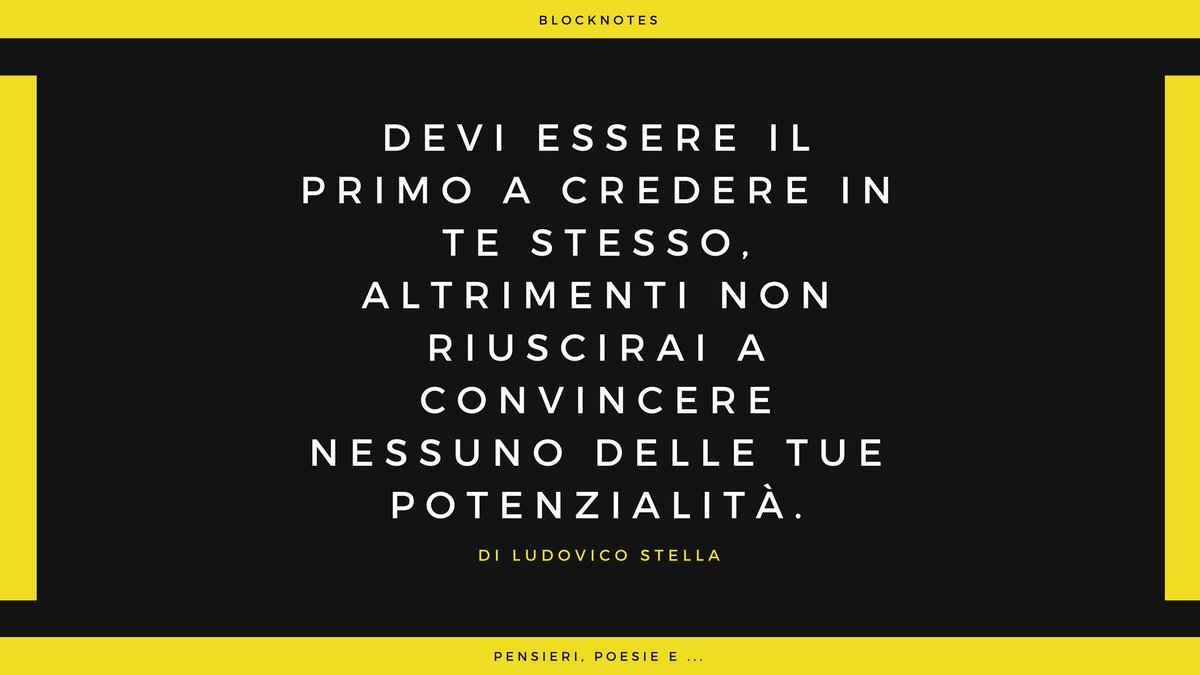 LS_blocknotes's tweet image. Credi in te stesso e anche gli altri lo faranno.

@LS_blocknotes #ludovicostella #LS #blocknotes #pensieripoesiee #pensieri #poesie #crediintestesso #credi