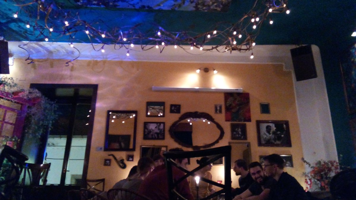 oanasipos's tweet photo. A great place for the last meetup of the year for #RubyalaCluj, ve sure to check it out #saxwithfriends #speakeasy #wine bar. Taking about burnouts and keeping up with pressure. Because 2017. Because #mentalhealth. #cluj https://t.co/OOgSqICetx
