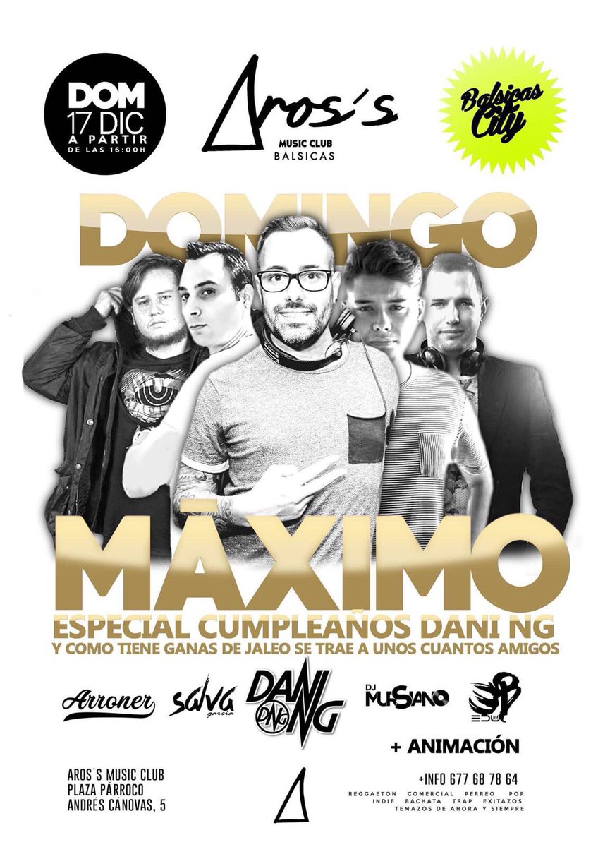 Este domingo nos vemos en aros! Especial mi cumpleaños! Junto con muchos amigos y compañeros!