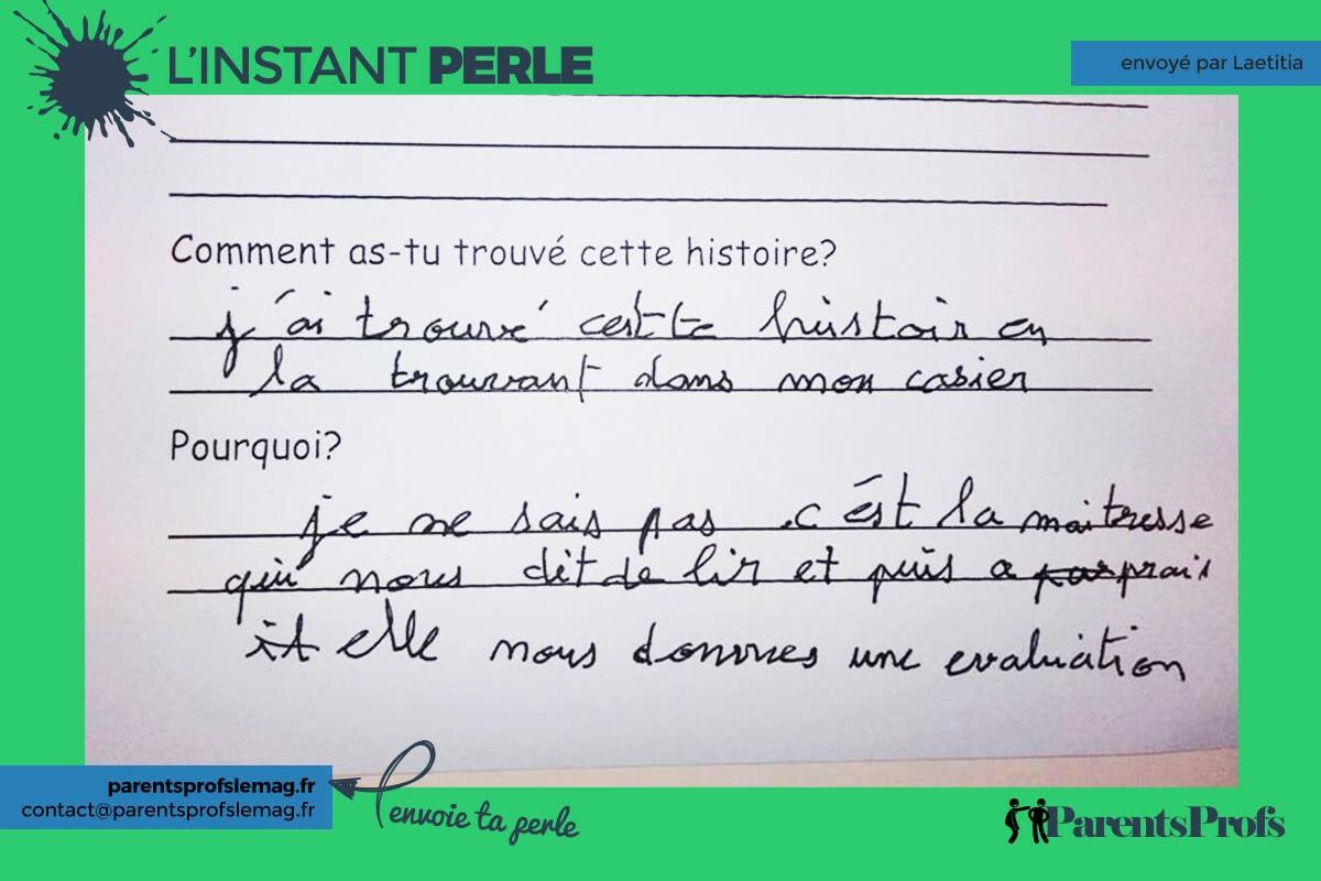 Comment as-tu trouvé cette histoire ? #instantperle