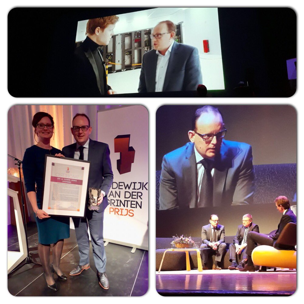 Samen met Jos Derkx genoten van het podium en aandacht bij de uitreiking van de @LvdGprijs 2017. 
<a href="/Systemec/">Systemec</a> <a href="/DatacenterVenlo/">Datacenter Venlo</a> in de schijnwerpers! 

Iedereen bedankt voor de inspanningen. 

#yourdatewithdata #yourdatewithadatacenter