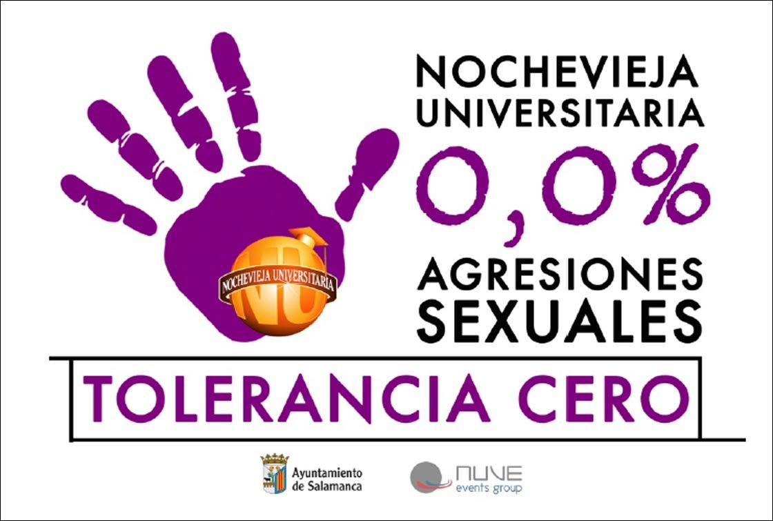 CasaPacaRte's tweet photo. Esta noche salta, ríe, disfruta... de la #NU2017 pero recuerda, ¡STOP #AgresionesSexuales!
#NocheviejaUniversitaria #Salamanca https://t.co/yj71VDoPkA