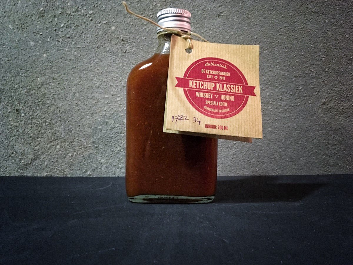 keizerenco's tweet photo. Hoe bijzonder. Vandaag hebben we 34 ketchup met whiskey en honing gemaakt. Daarvan zijn er nu al 20 gereserveerd c.q. de poort uit. Worden we een beetje stil van. https://t.co/Q8R5Lhixh0