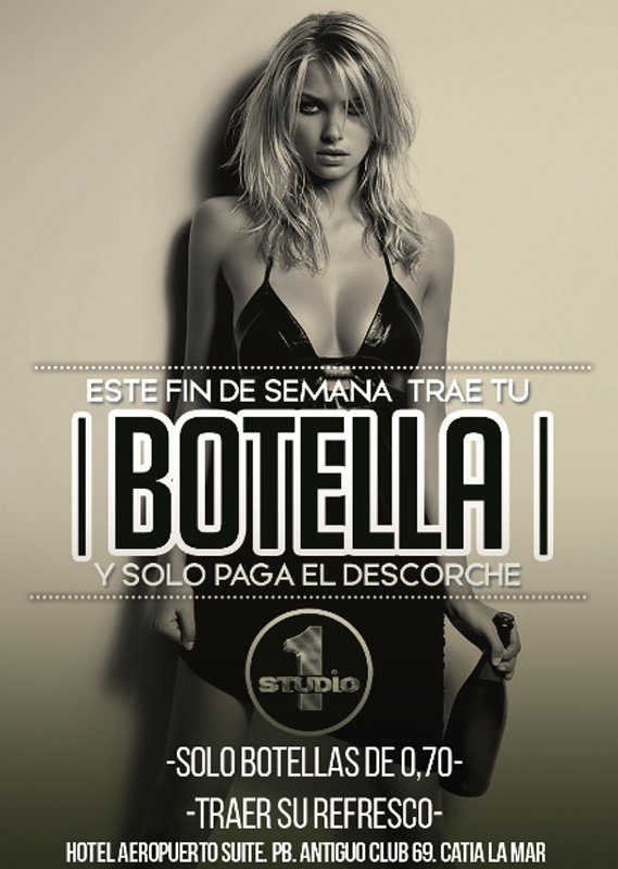 studio1disco's tweet photo. ▶Este fin de semana trae tu botella + refresco y solamente paga el descorche. (Solo Botellas de 0,70). https://t.co/XFjXxn5S6R