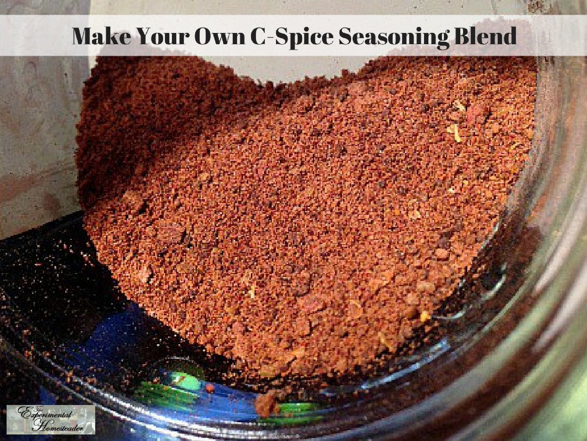 This C-Spice seasoning blend is delicious on beef. I make a lot of homemade seasonings so I can use my own home grown herbs and spices. bit.ly/2jSLyKk
