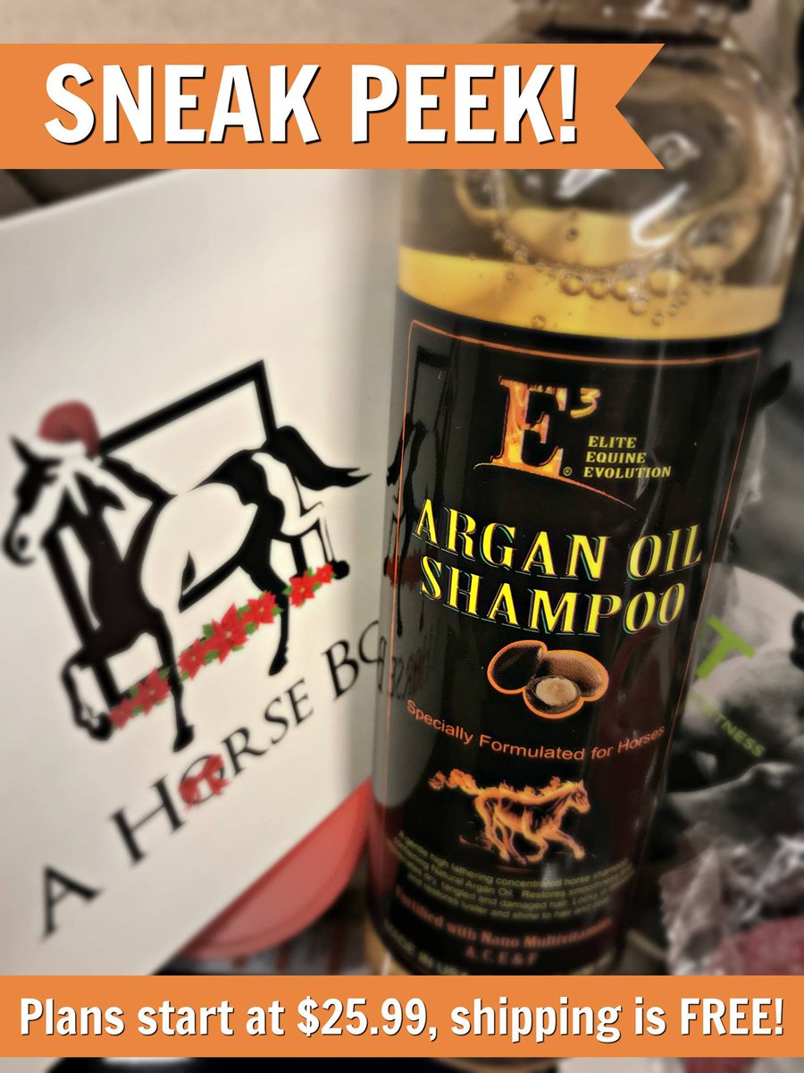 Find E 3 Elite Equine Products Argan Oil Shampoo in your Holiday HorseBox! This gentle shampoo works wonders and aids in rejuvenating dry, damaged hair. Reserve your HorseBox today: bit.ly/HolidayHorseBox. 🐴📦🎅🏼