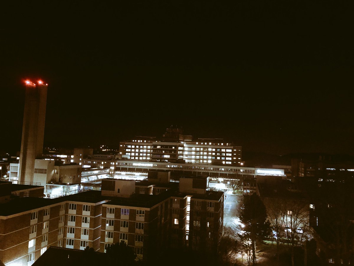 VickiComms's tweet photo. Still at work. Itโll teach me for being silly enough to take annual leave... still, Iโm never one to miss an opportunity for content. #CUHnightshift โญ๏ธโ๏ธ๐ https://t.co/GftXBZxrC7
