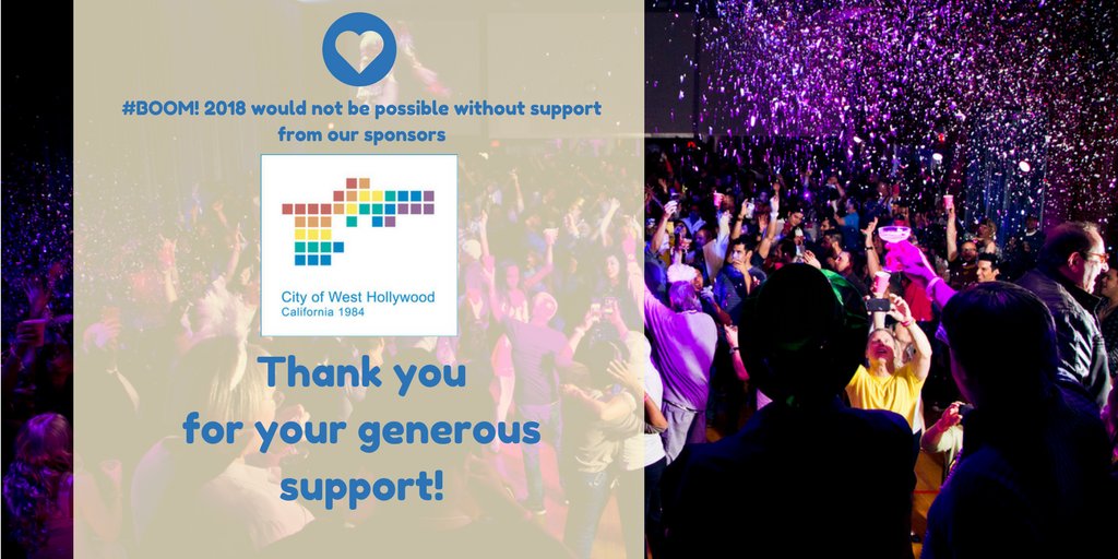 WeHoBOOM's tweet photo. Today we want to thank @WeHoCity for their support! Without you #BOOM! 2018 would not be possible. THANK YOU!!! https://t.co/ZkbBCZ0vmO