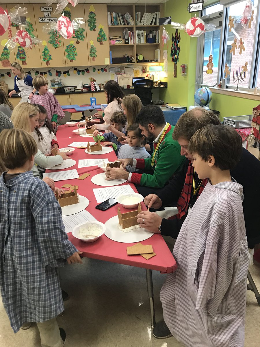 Making gingerbread houses in kindergarten is such a precious <a href="/OakHillSchoolTN/">Oak Hill School</a> tradition!