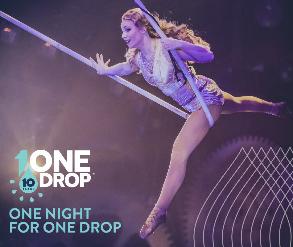 onedrop's tweet photo. #TBT to one of the most magical nights in Vegas: #1night1drop, the annual charity event imagined by @Cirque du Soleil to raise funds to bring access to safe water to some of the most vulnerable communities while celebrating the talented performers. https://t.co/2pDWeSeg8y https://t.co/DlTQgB1MJe