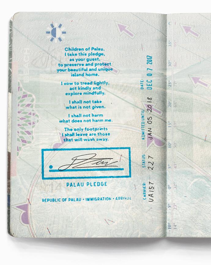 freedomkai's tweet photo. #PalauPledge - the first country to mandate environmental protection. "Upon entry, visitors need to sign a passport pledge to act in an ecologically responsible way on the island, for the sake of Palau’s children and future generations." #futuregenerationproblems #progressive 🌎 https://t.co/s7wwu8Lvrj