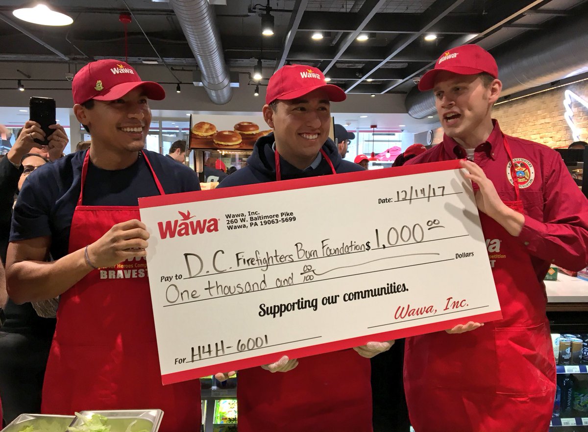 dcfireems's tweet photo. Congratulations to #DCsBravest @DCFFBFoundation team in the #HoagiesforHeroes sandwich making competition. And thanks to @Wawa for their support. https://t.co/963iYEuWgm