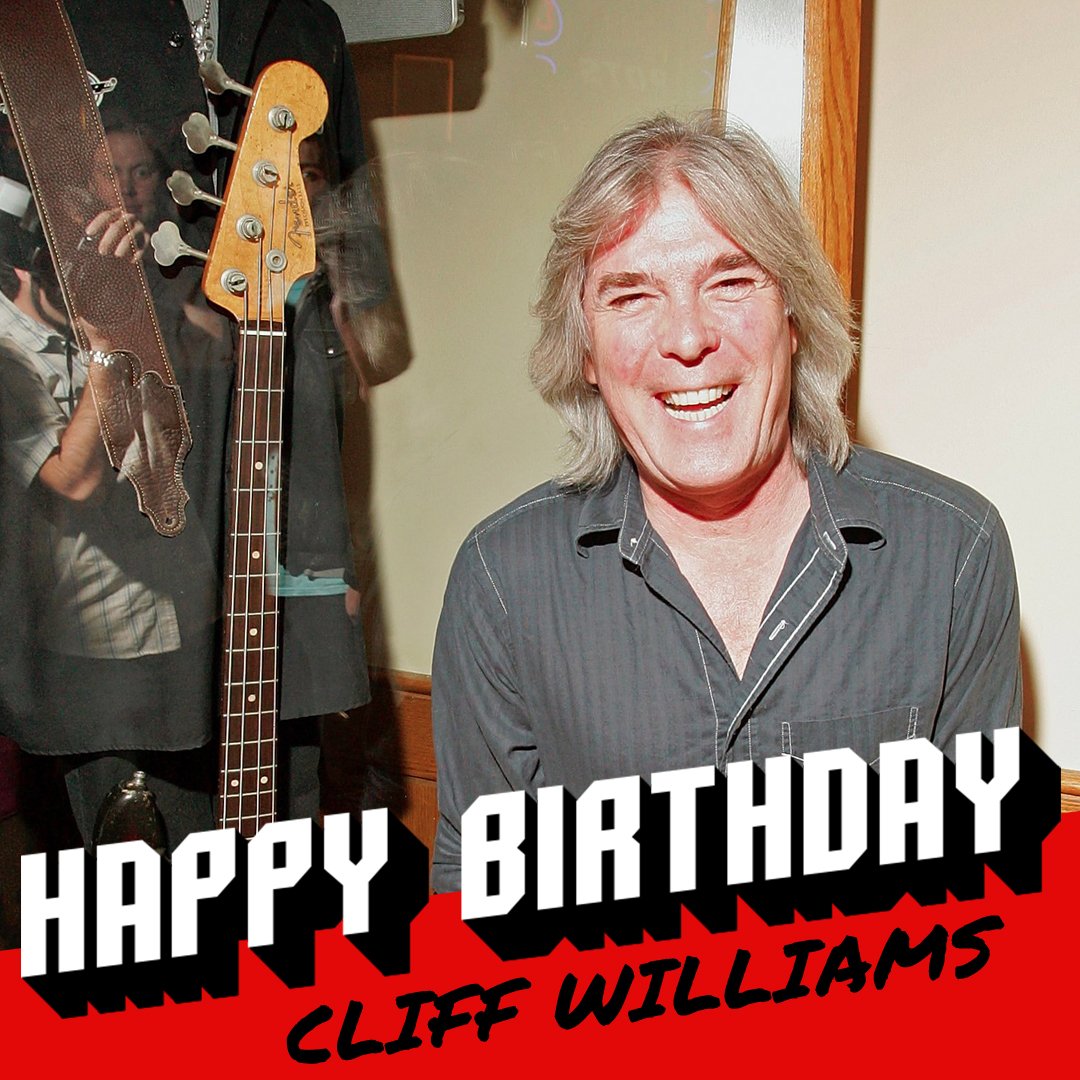 Happy birthday to Cliff Williams!  