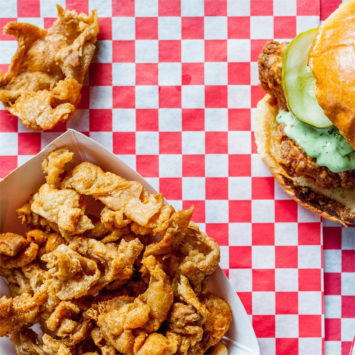 LeghornChicken's tweet photo. Want the skinny on fried chicken skin nachos? They’re damn delicious. https://t.co/XFjdWct4n2