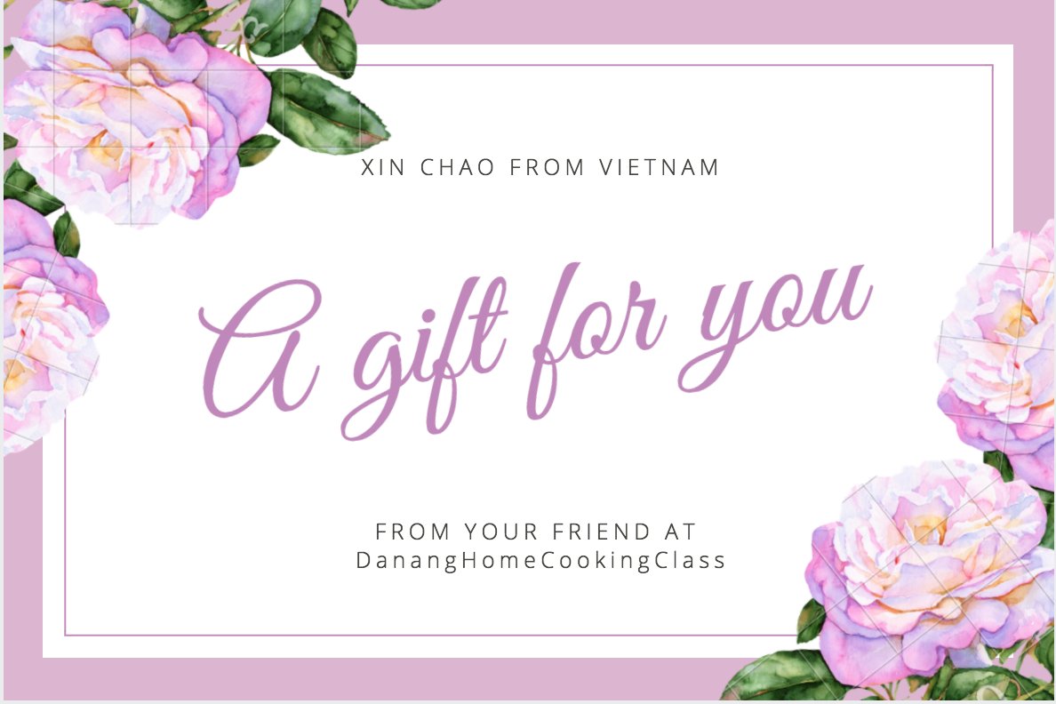 danangcooking's tweet photo. Gift Card is available at #danangcookingclass, #danang, https://t.co/NAVHKpYCic