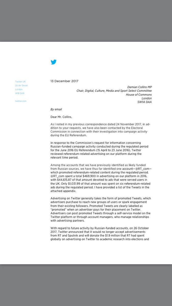 Damian Collins On Twitter 1 2 Read Twitter S Letter To Me
