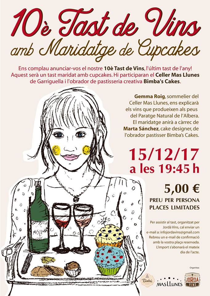 CellerMasLlunes's tweet photo. Cupcakes @BimbasCupcake i vins #masllunes al tast de @jorda_vins d'aquest divendres! Un bon maridatge per sorprendre aquestes festes! ;) #winetasting #CupCakes @Aempordaturisme @VisitRoses https://t.co/qtRMThycOk